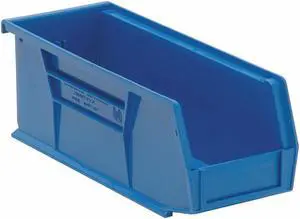 Quantum Storage Systems Hang and Stack Bin Blue  Polypropylene  QUS224BL