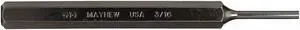 Mayhew Pro Pin Punch,6in L,3/16in Tip,Steel,BO  21100