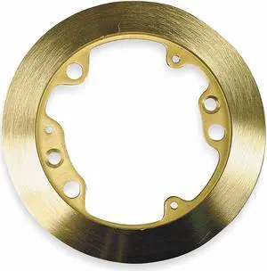 HUBBELL WIRING DEVICE-KELLEMS S3182 Electrical Box Cover, 1 Gang, Brass, Flush
