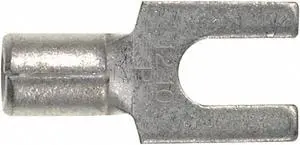 Panduit Fork Terminal, Bare Bare, Brazed Seam, 16 to 14 AWG, 100 PK   P14-10F-CG