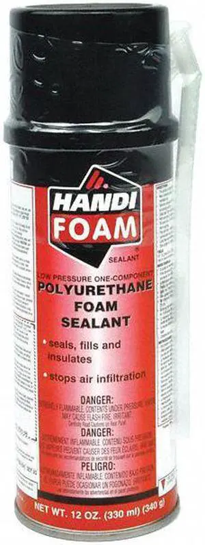 HANDI-FOAM P30002 Spray Foam Sealant, Straw Application Method 12 oz, Aerosol