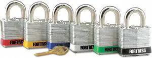 FORTRESS 1803BLU Lockout Padlock,KD,Blue,1-1/4"H