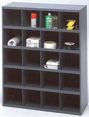 DURHAM MFG 351-95 Prime Cold Rolled Steel Pigeonhole Bin Unit, 12 in D x 42 in