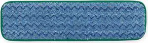 Rubbermaid Microfiber Quick Change 5" x 18" Wet Mop Head, 12 Set Pack FGQ41000GR00