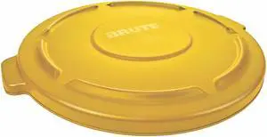 Rubbermaid Commercial Products 2631YEL 32 Gallon Brute Container Lids - Yellow