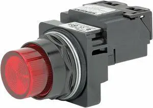 SIEMENS 52BL4E2XB Pilot Light,LED,Full Voltage,Red,120VAC