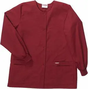 LANDAU 7525RWPLRG Warm up Jacket, Cotton/Polyester, Long Sleeve, 4 Pockets, LANDAU 7525RWPLRG Warm up Jacket, Cotton/Polyester, Long Sleeve, 4 Pockets,