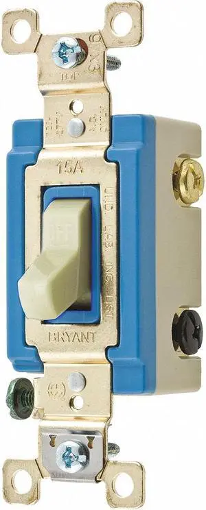 BRYANT 4803GLI Illuminated Wall Switch,3-Way Switch