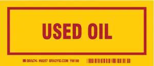 BRADY 60257 Container Label,7 In. W,3 In. H,PK25