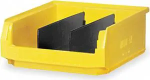 QUANTUM STORAGE SYSTEMS QMS531YL Storage Bin, Polyethylene, Yellow, 5 7/8 in H,