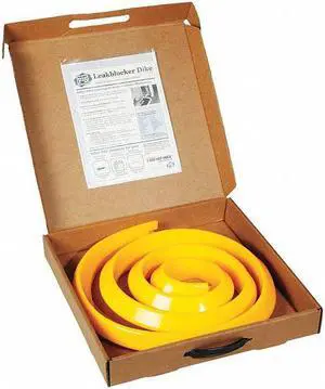 PIG PLR212 LeakBlocker Dike,Yellow,2-1/4 In
