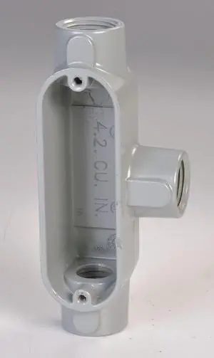 APPLETON ELECTRIC T50T-A Conduit Outlet Body,T,1/2 In.