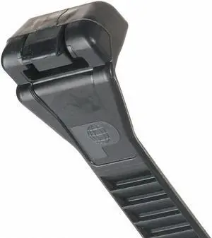 PANDUIT ERT2M-C20 Cable Tie, 8-1/2 in L, 2-5/16 in Max Bundle Dia., Black,