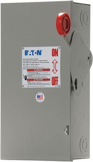 EATON DH361UGK 30 Amp Cutler-Hammer 600VAC/250VDC Safety Switch 3PST