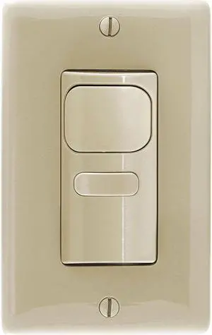 HUBBELL WIRING DEVICE-KELLEMS AP2000I1 Occ/Vac Sensor, PIR, 1000sq.ft., Ivory