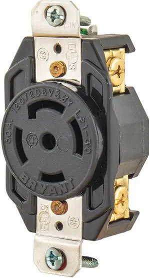 Bryant Locking Receptacle Black  Nylon  BRY72130FR