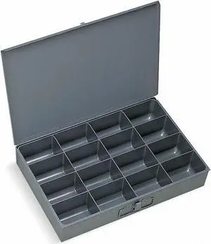 DURHAM MFG 113-95-D567 Steel, Compartment Drawer, 12 1/2 in D x 3 1/8 in H x 18