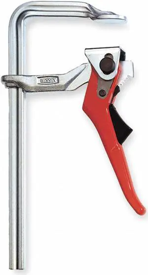 BESSEY LC8 8 in Bar Clamp, Steel Handle and 4 in Throat Depth