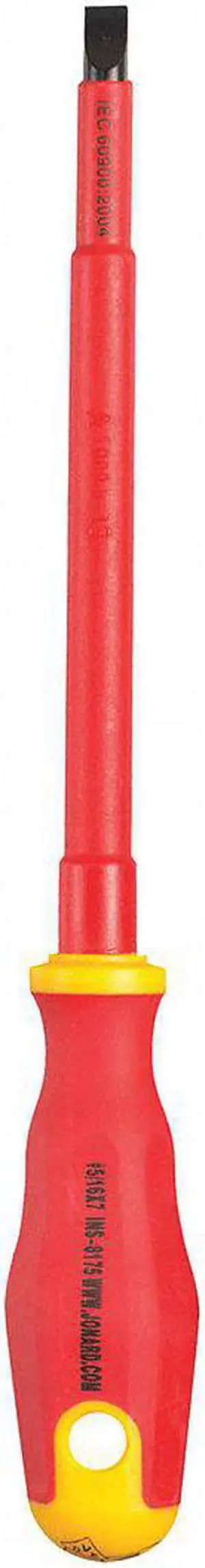 Insulated Screwdriver,Slotted,5/16" x 7",Round JONARD TOOLS INS-8175