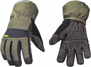 Youngstown Glove Co. Cold Protection Gloves,S,Blk/Grn,PR  11-3460-60-S