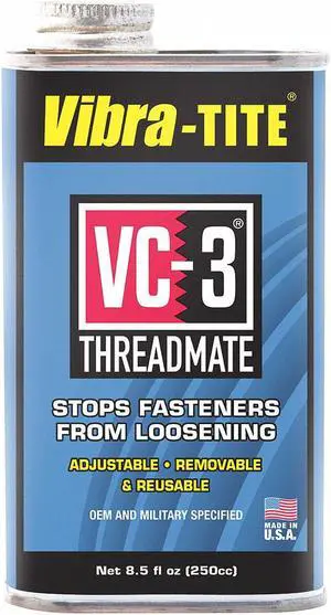 Vibra-tite VC-3 Series High-Strength Threadlocker, Red Liquid, 250mL Can 21325