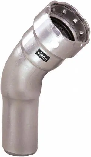 Viega MegaPress 45 street elbow, 1/2" x 1/2"  95080