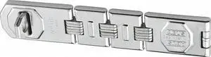 Abus Concealed Fixed Staple HaspH x 1-3/4"W x 9"L, Chrome Finish  110/230