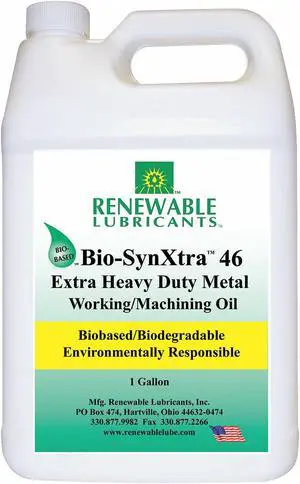 RENEWABLE LUBRICANTS 86873 Cutting Oil,1 gal,Bottle