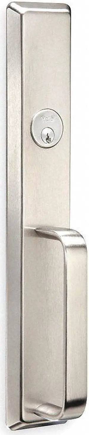 YALE 632F-US32D Pull,Escutcheon Pull w/Lock,Non-Handed