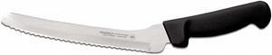 DEXTER RUSSELL 31606B Bread Slicer,Offset,8 In,Scalloped,Black