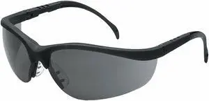 Mcr Safety KLONDIKE® Scratch-Resistant Safety Glasses , Gray Lens Color KD112AF