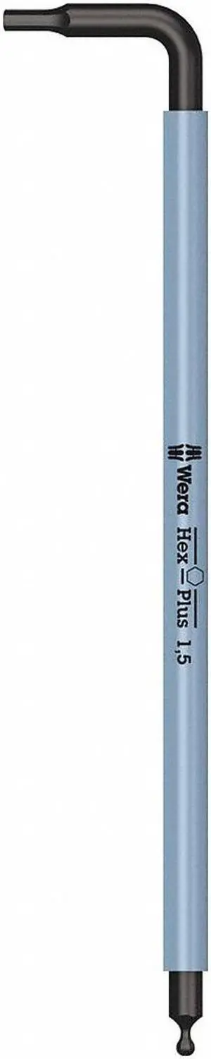 Wera Ball End Hex Key,Metric,1.5mm Tip Size  05022600001