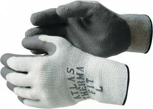 SHOWA 451L-09 Coated Gloves, Natural Rubber Latex, Crinkled, Palm, 3 Abrasion SHOWA 451L-09 Coated Gloves, Natural Rubber Latex, Crinkled, Palm, 3 Abrasion