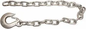 BUYERS PRODUCTS 11275 Safety Chain,Silver,3/8" Sz,2-3/64"W