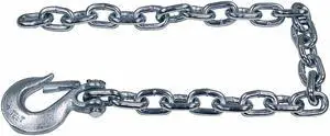 BUYERS PRODUCTS BSC3842 3/8x42 Inch Class 4 Trailer Safety Chain With 1-Clevis