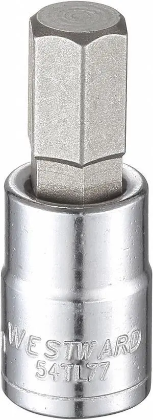 WESTWARD 54TL77 11mm Tip, 1-3/4" L Hex Socket Bit