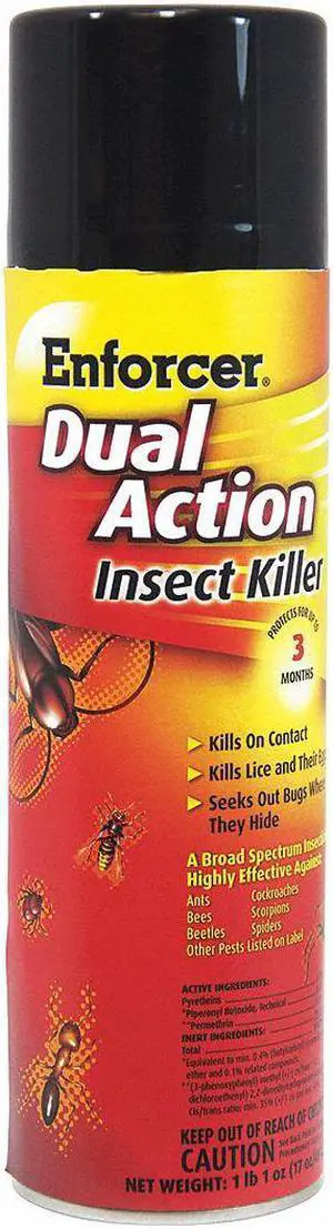Insect Killer,  Aerosol,  17 oz.,  Indoor/Outdoor,  DEET-Free DEET Concentration