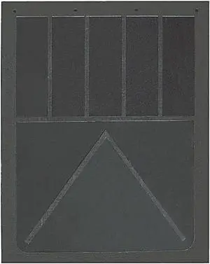 Buyers Products Mud Flaps,Black,Rubber,24" L x 24" W,PR  B24SPP