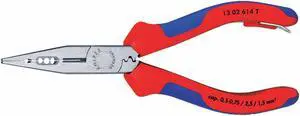 Knipex Chain Nose Plier,6-1/4" L,Serrated HAWA 13 02 614 T BKA