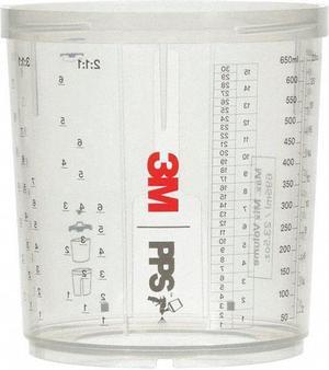 3m Pressure Spray Gun Cup, 22 fl. oz. Capacity, 2 PK   26001