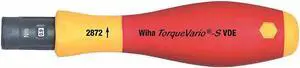 Wiha Tools Adj Trq Scrdrvr, 6 mm, 18 to 62 in-lb HAWA 28727