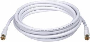 Monoprice 10 ft. RG-6 Coaxial Cable, White; For Use With Video Equipment 6315