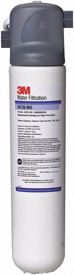 3m 3/8" NPT Polypropylene Coffee Filter System, 5 gpm, 125 psi White  BREW120-MS