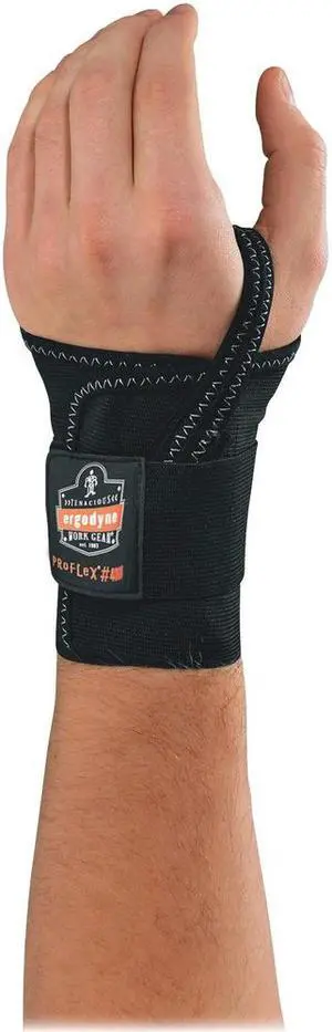 Ergodyne Single Strap Wrist Support LM Black 70014