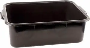 CRESTWARE BT7BK Bus Tub,Polypropylene,Black