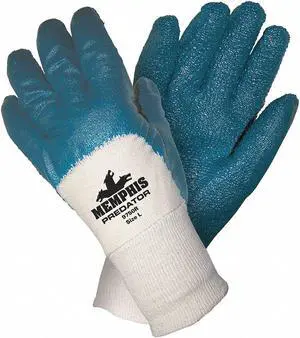 Mcr Safety Coated Gloves,3/4 Dip,L,11",PR  97960L