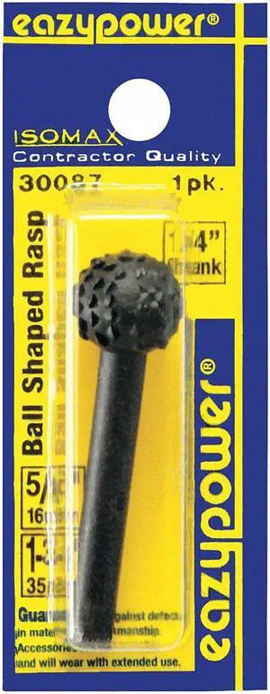 ZORO SELECT 30087 Ball Shaped Rotary Rasp,5/8 in.,1 pcs.