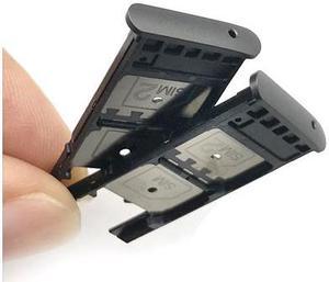 SIM card Holder Slot Tray Socket Reader Replacement compatible For Motorola Moto G5 Plus Dual Black
