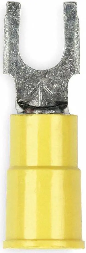 3M BFV10-6Q 12-10 AWG Vinyl Block Fork Terminal #6 Stud PK25