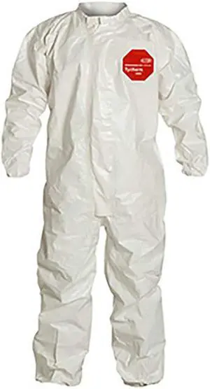 TYCHEM® 4000, COVERALL, ZIPPER FRONT, ELASTIC WRIST AND ANKLE, STORMFLAP